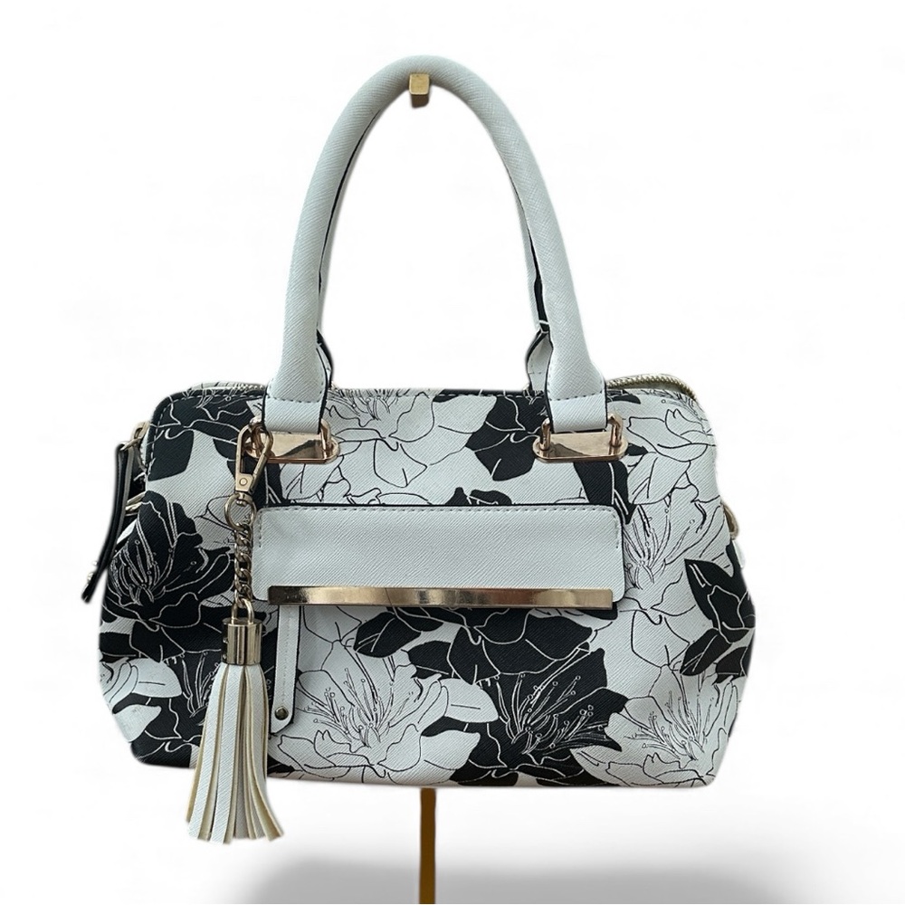 Kelly & Katie Monochrome Floral Satchel